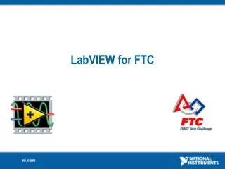 LabVIEW for FTC