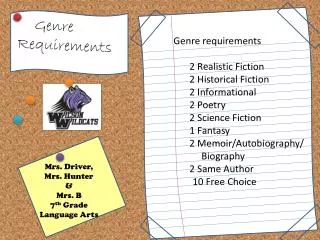 Genre Requirements