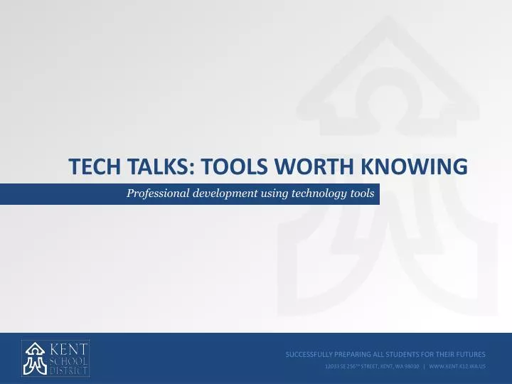 tech talks tools worth knowing