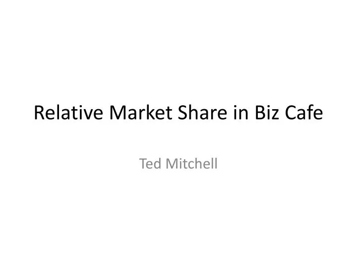 relative market share in biz cafe