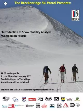 Introduction to Snow Stability Analysis Companion Rescue