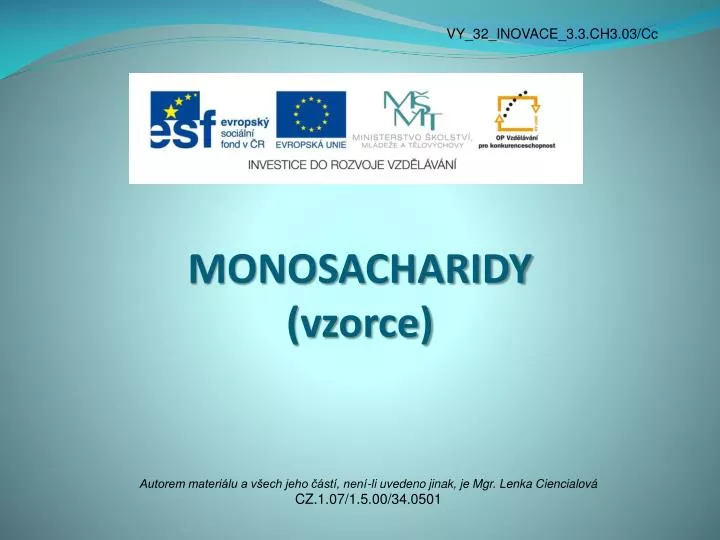monosacharidy vzorce