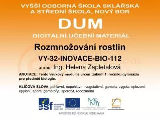 rozmno ov n rostlin