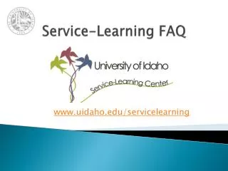 Service-Learning FAQ