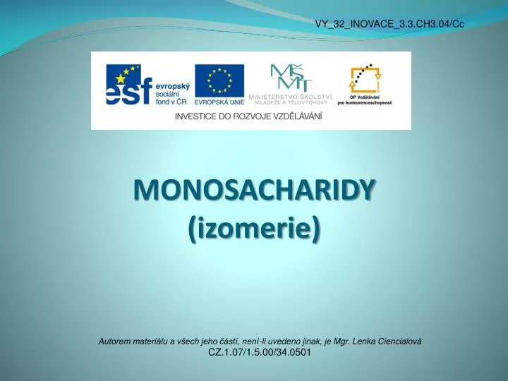 monosacharidy izomerie