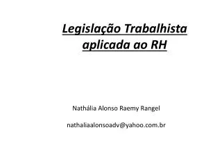 legisla o trabalhista aplicada ao rh