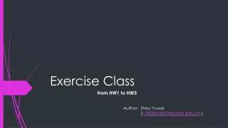 Exercise Class