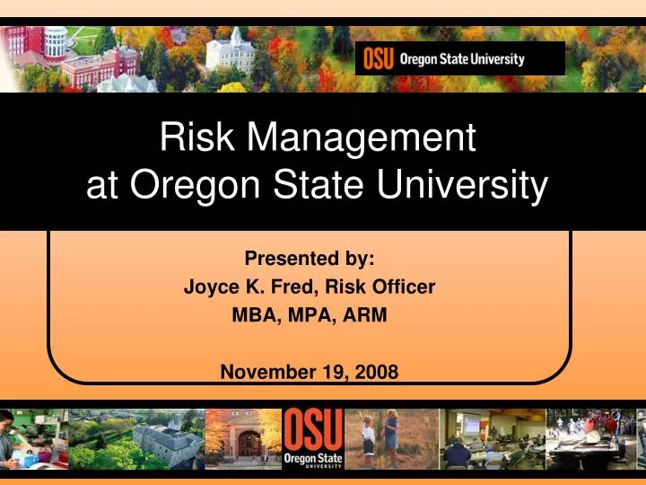 risk management at oregon state university