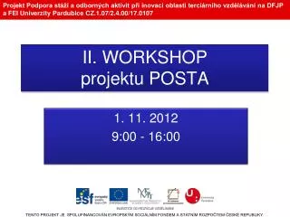 ii workshop projektu posta