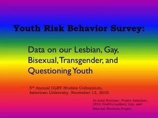 Youth Risk Behavior Survey: