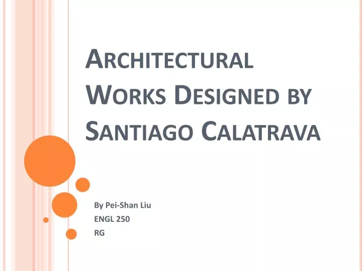 architectural works designed by santiago calatrava