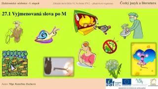 27 1 vyjmenovan slova po m