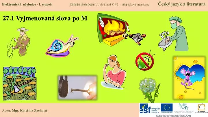 27 1 vyjmenovan slova po m