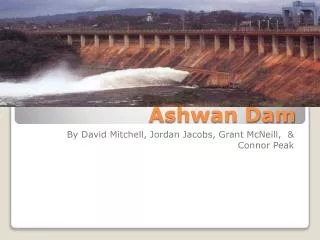 Ashwan Dam