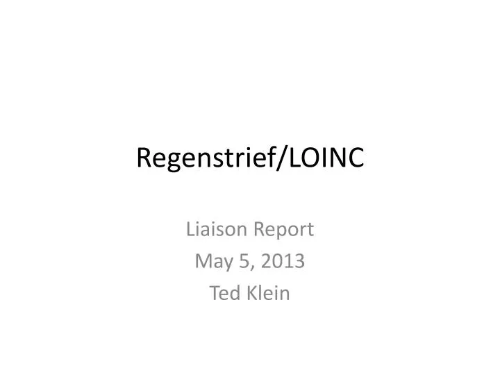 regenstrief loinc