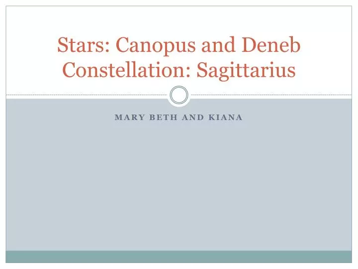 stars canopus and deneb constellation sagittarius