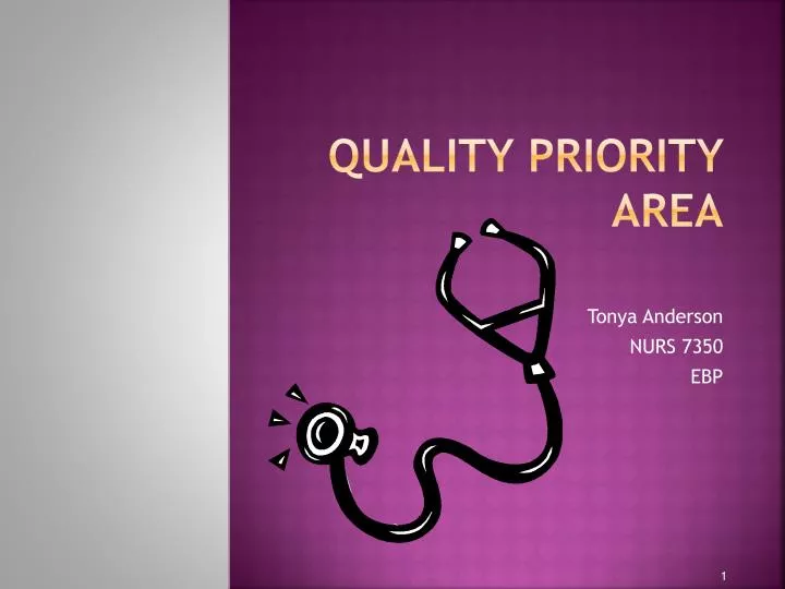 quality priority area