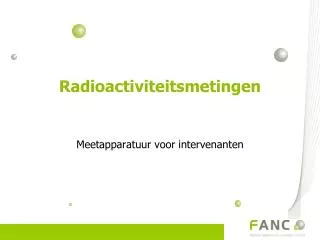 radioactiviteitsmetingen