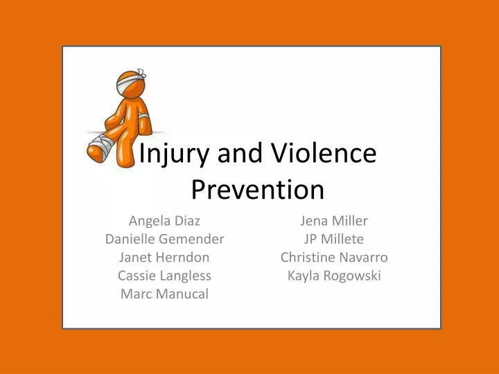 injury and violence prevention