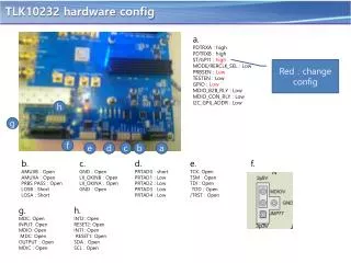 TLK10232 hardware config
