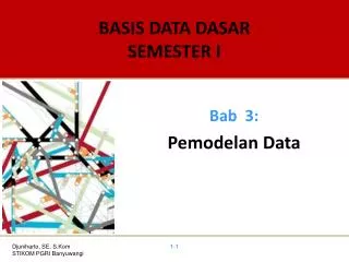 basis data dasar semester i