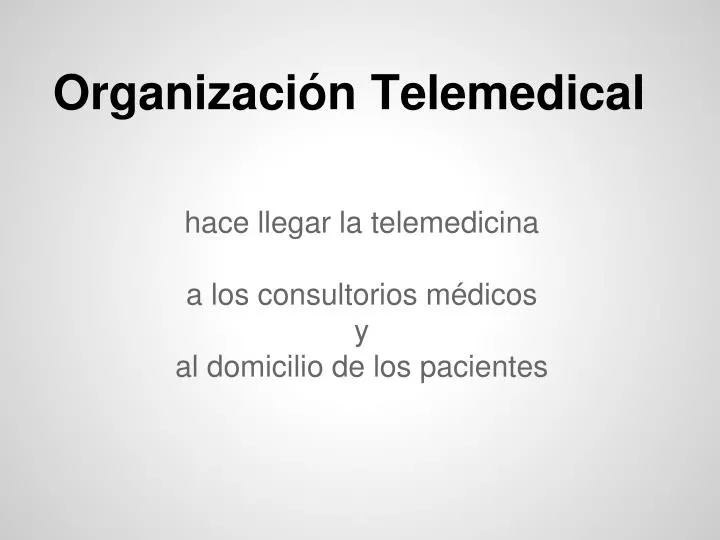organizaci n telemedical