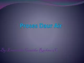 proses daur air