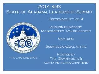 2014 FBS State of Alabama Leadership Summit