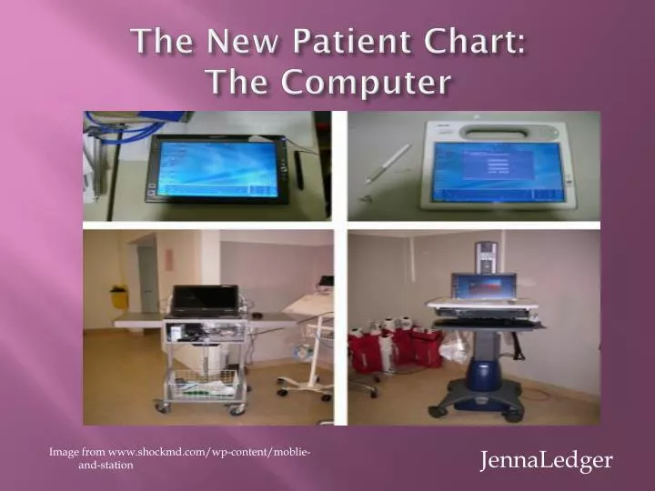 the new patient chart the computer