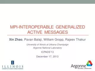 MPI-Interoperable generalized Active Messages