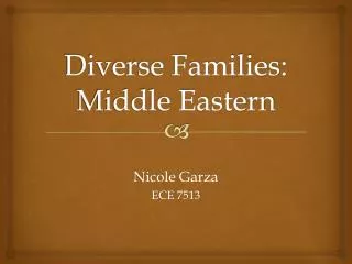 Diverse Families: Middle Eastern