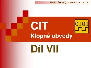 CIT Klopné obvody