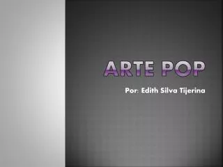 arte pop