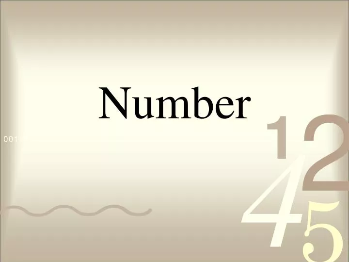 number