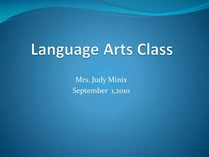 language arts class