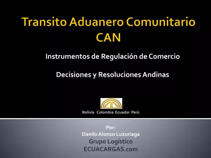 instrumentos de regulaci n de comercio decisiones y resoluciones andinas