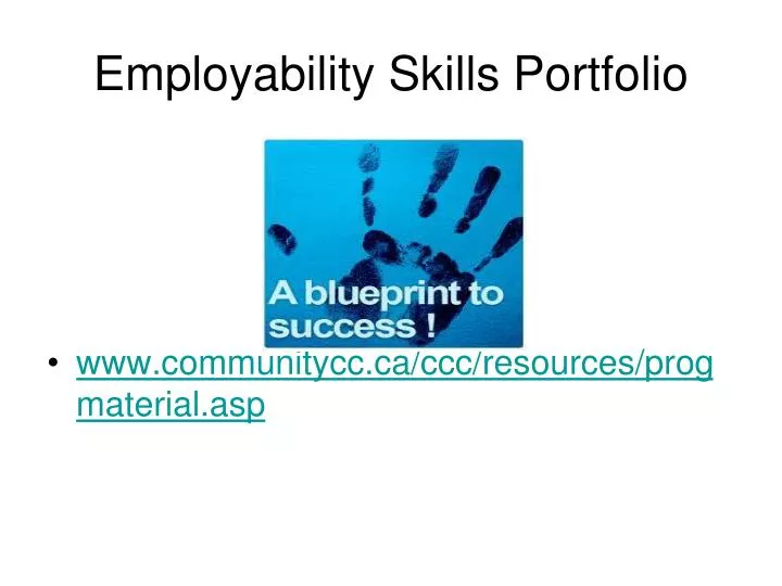 employability skills portfolio
