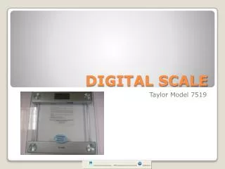 DIGITAL SCALE