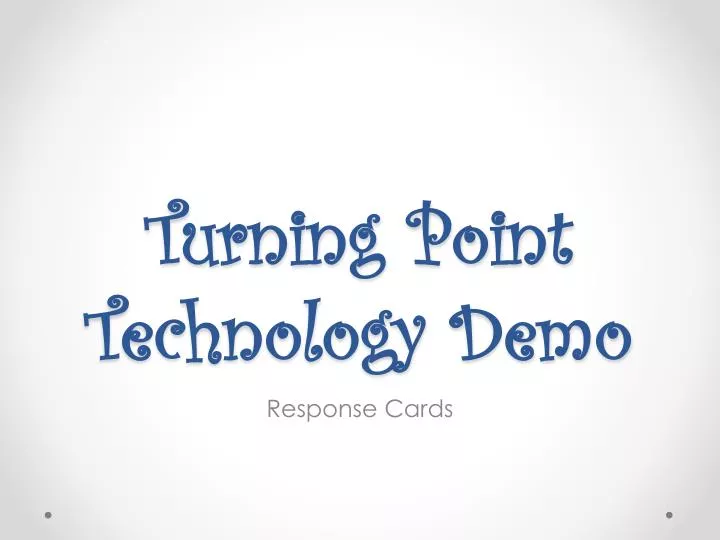turning point technology demo