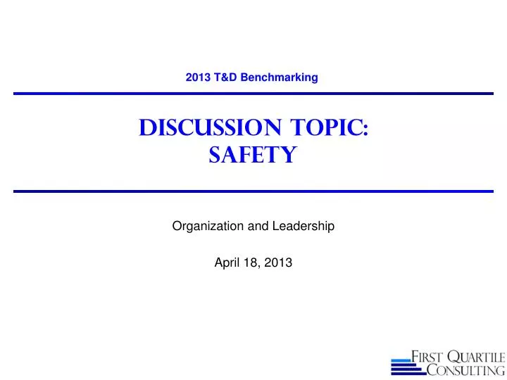 discussion topic safety