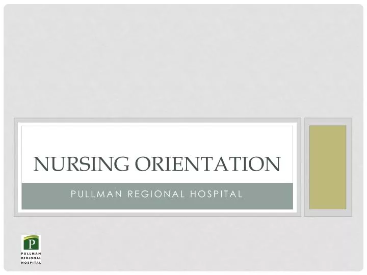 nursing orientation