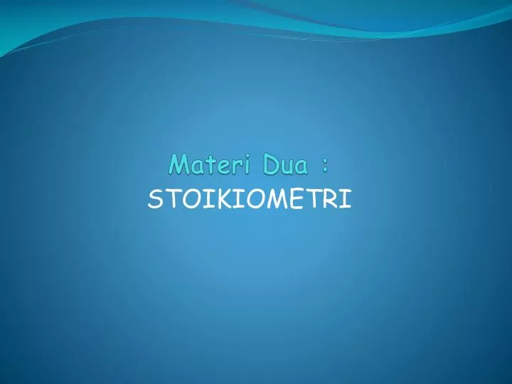 materi dua