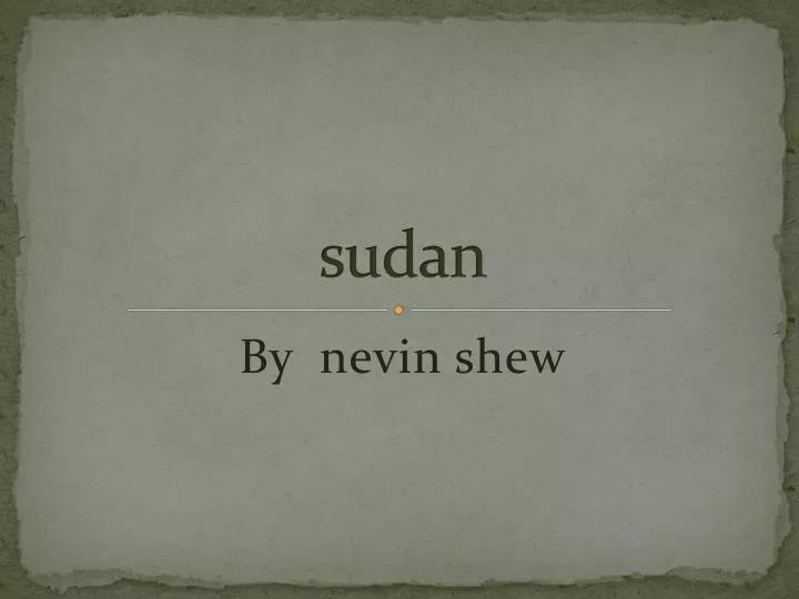 sudan