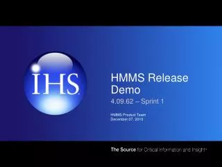 HMMS Release Demo