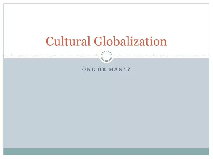 cultural globalization