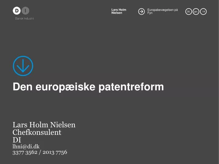 den europ iske patentreform