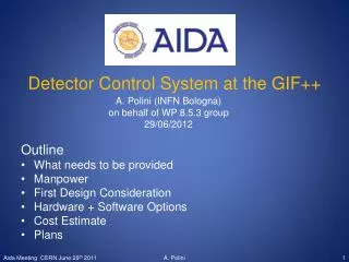 Detector Control System at the GIF++