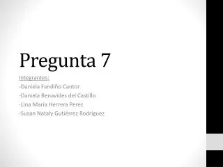 pregunta 7