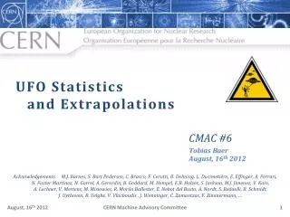 UFO Statistics and Extrapolations