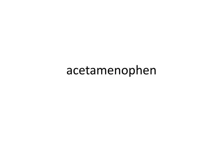 acetamenophen
